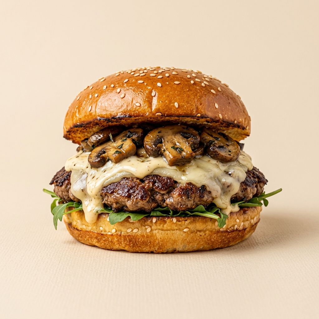 Mushroom Swiss Burger