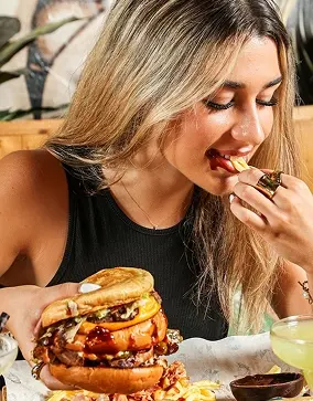 CRSP Burger takeaway packaging in New York